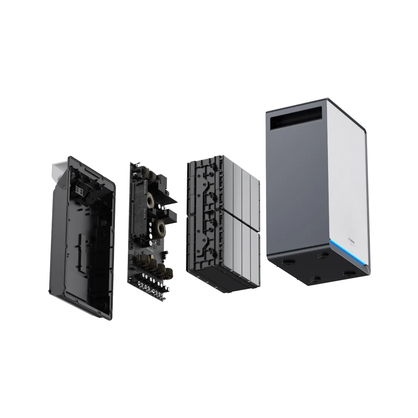 Conow Lyra 2500 AC – 2,56 kWh AC-Speicher zum Nachrüsten, 1.500 W Notstrom