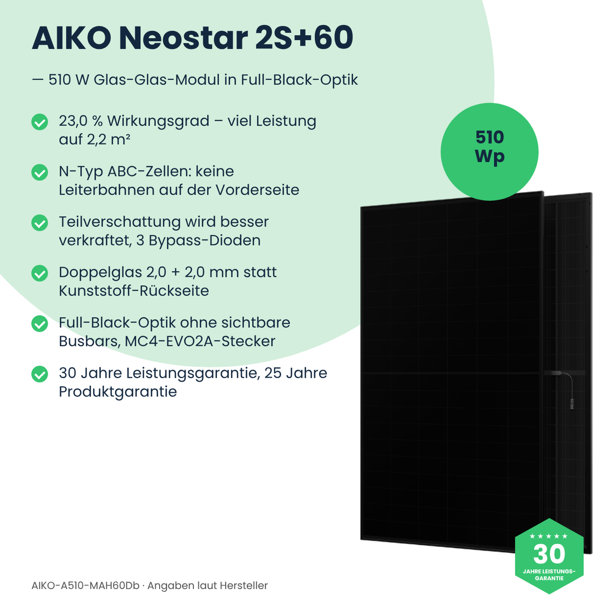 AIKO Neostar 2S+60 510 W – Vorteile im Überblick