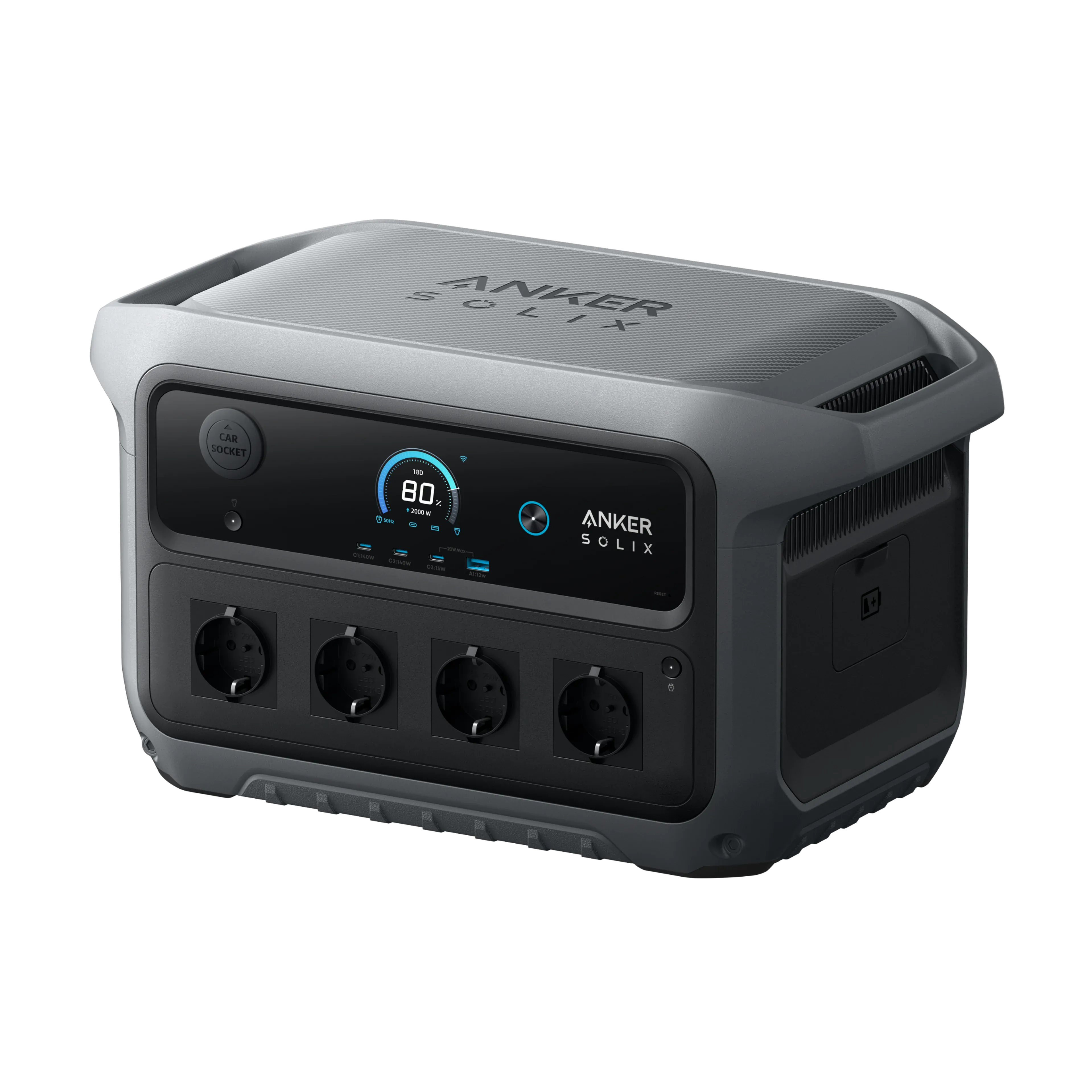 Anker SOLIX C2000 Gen 2 Tragbare Powerstation | 2.048 Wh, 2.400 W