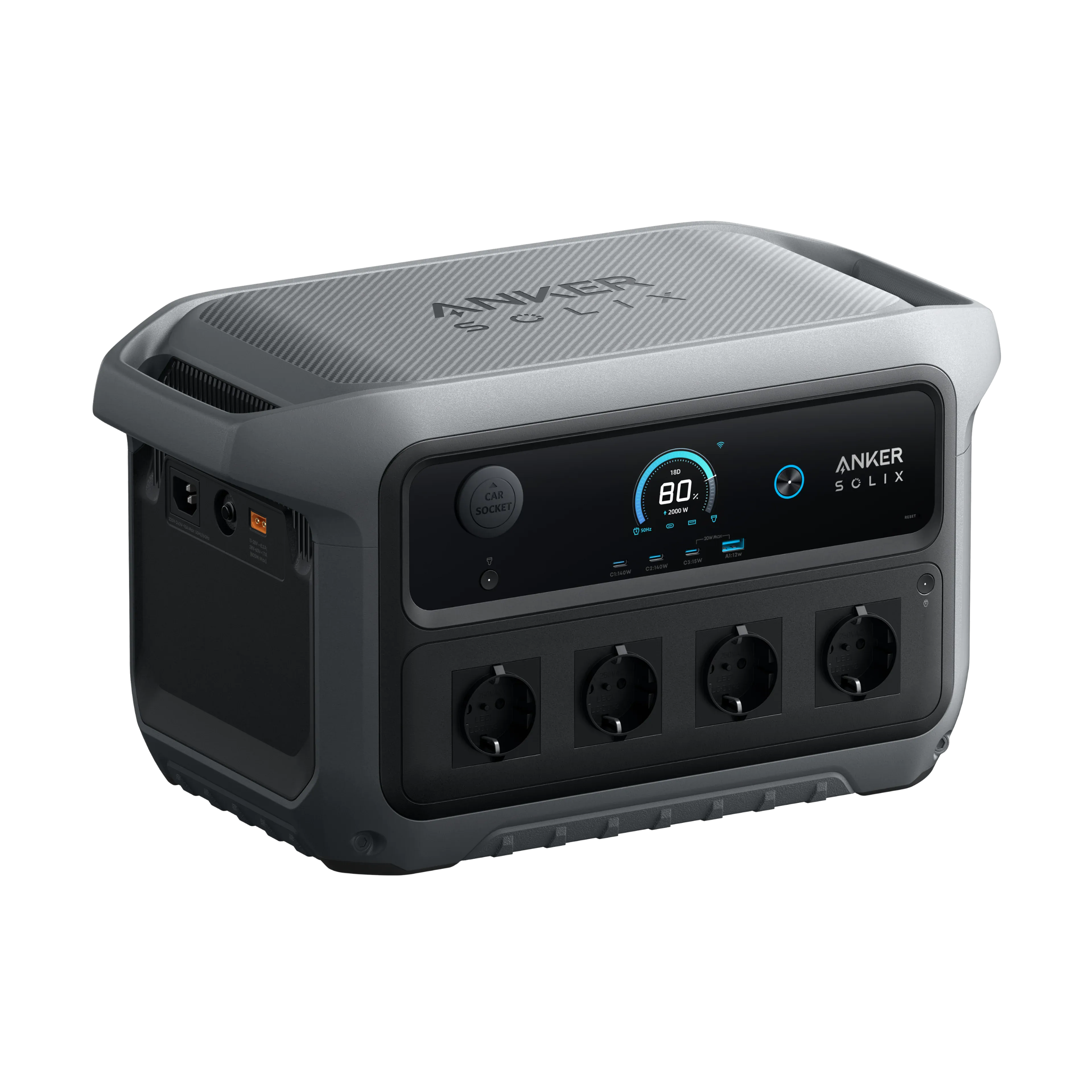 Anker SOLIX C2000 Gen 2 Tragbare Powerstation | 2.048 Wh, 2.400 W