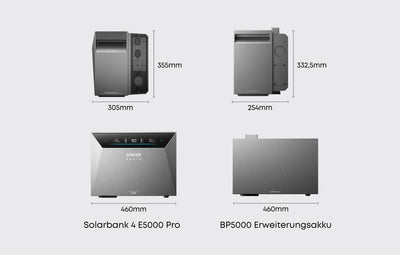Anker SOLIX Solarbank 4 E5000 Pro – 5 kWh Heimspeicher, erweiterbar auf 30 kWh