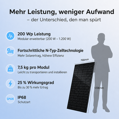 Balkonkraftwerk 800W Ray