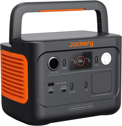 Jackery Explorer 240 v2 Tragbare Powerstation | 256 Wh LiFePO4, 300 W