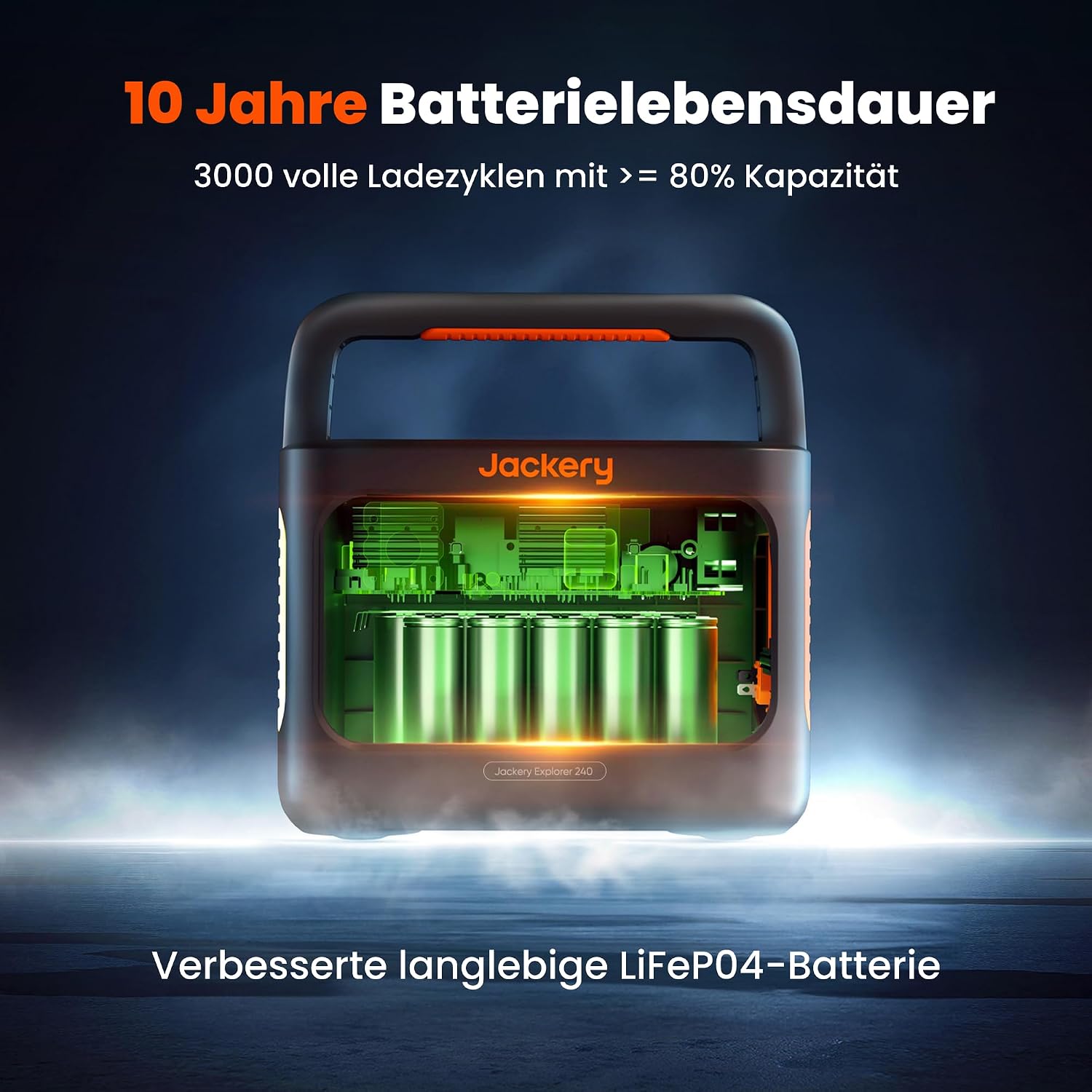 Jackery Explorer 240 v2 Tragbare Powerstation | 256 Wh LiFePO4, 300 W