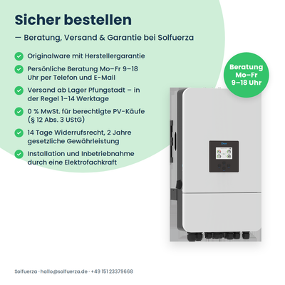 Deye SUN-8K-SG05LP3-EU – 8 kW Hybrid-Wechselrichter dreiphasig für Niedervolt-Speicher