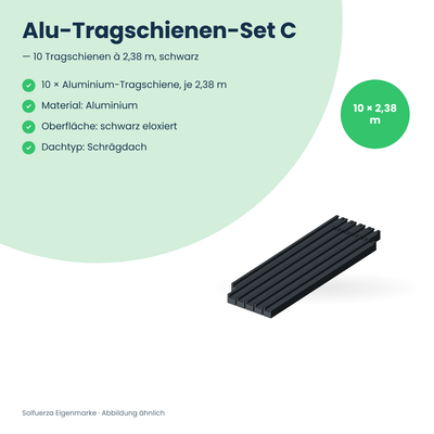 Solfuerza Alu-Tragschienen-Set C