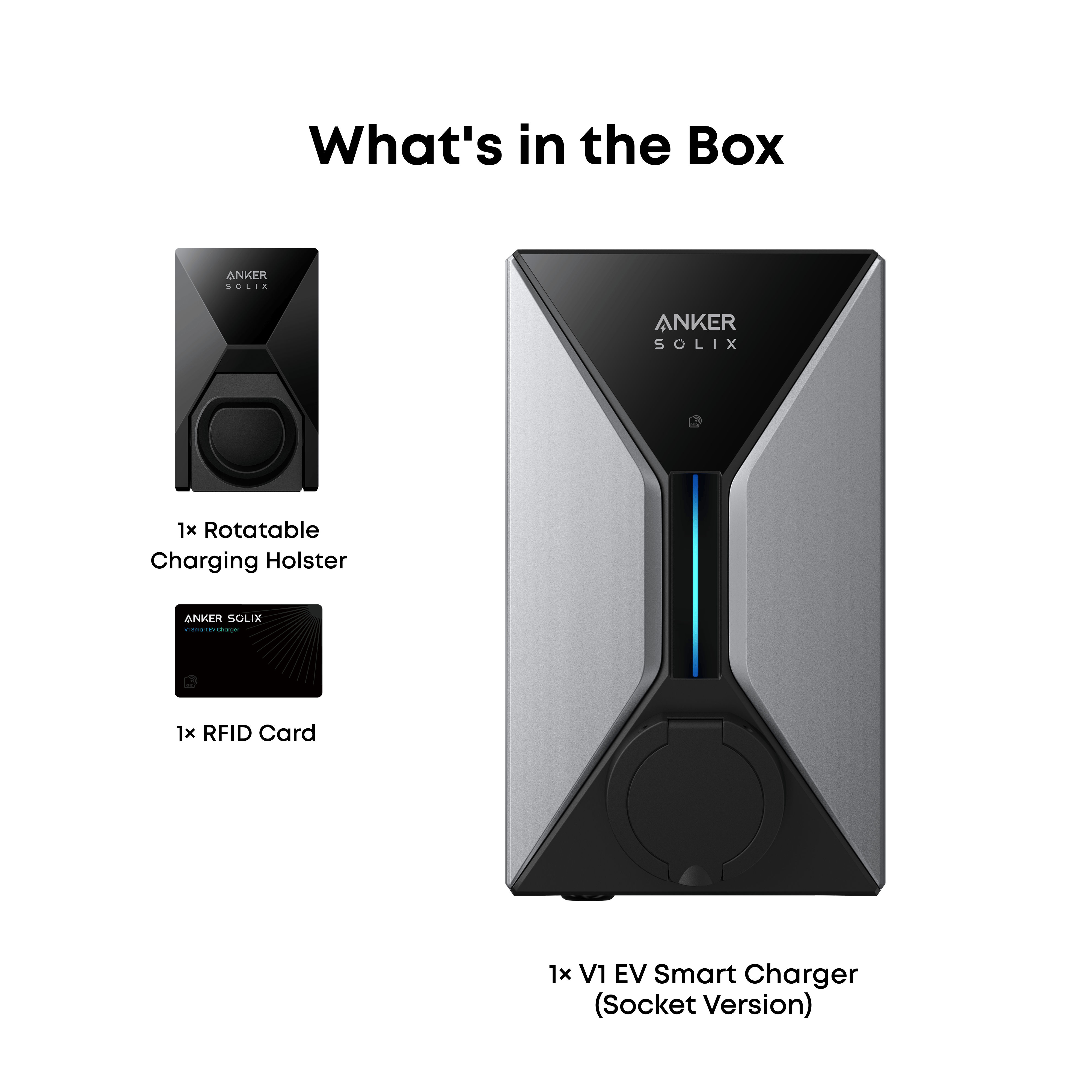Anker SOLIX Wallbox V1 Smart EV Charger 7,4 kW