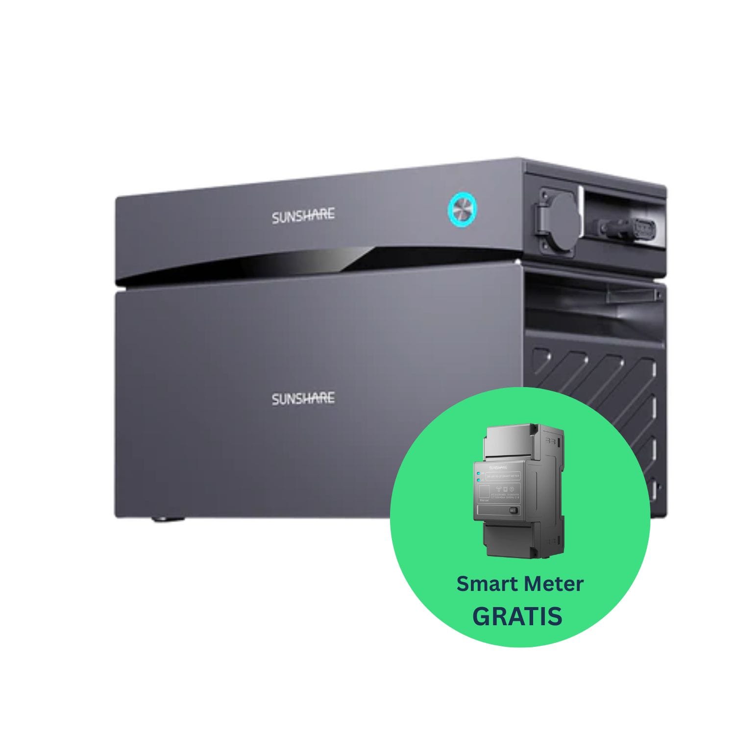 Sunshare Glory Erweiterungsbatterie 2.035 Wh – Semi-Solid-Speichermodul in Frontansicht