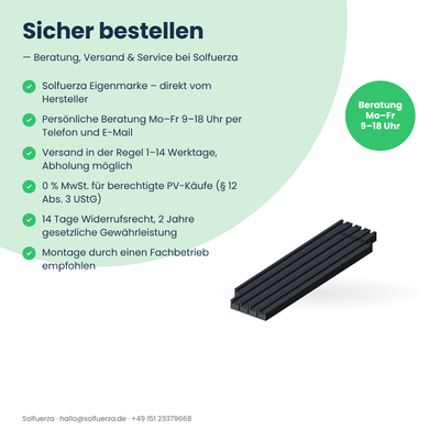 Solfuerza Alu-Tragschienen-Set B